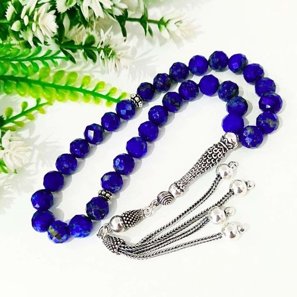 Lapis Lazuli Taşı Faset 8mm Doğal Taş Tesbih