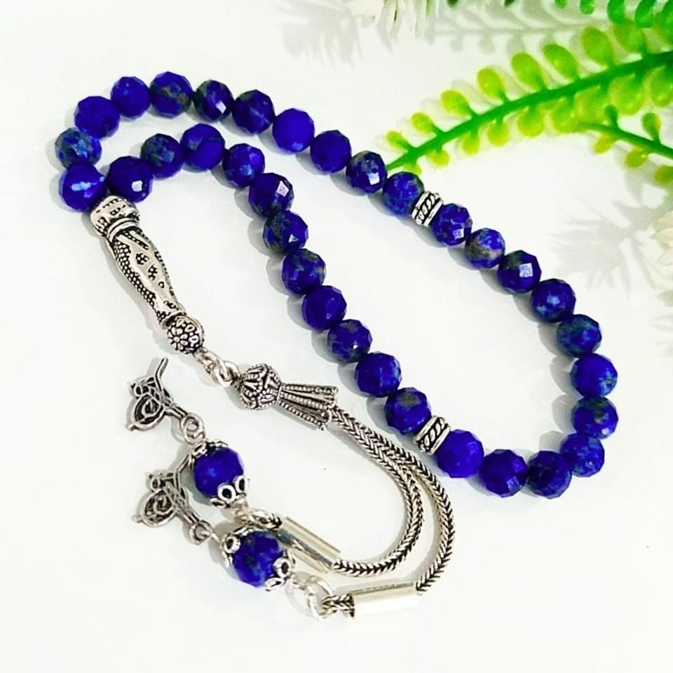 Lapis Lazuli Taşı Faset 6mm Doğal Taş Tesbih