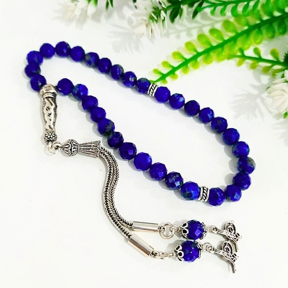 Lapis Lazuli Taşı Faset 6mm Doğal Taş Tesbih