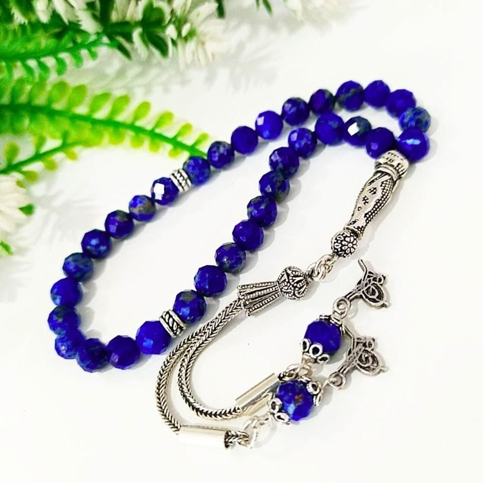Lapis Lazuli Taşı Faset 6mm Doğal Taş Tesbih