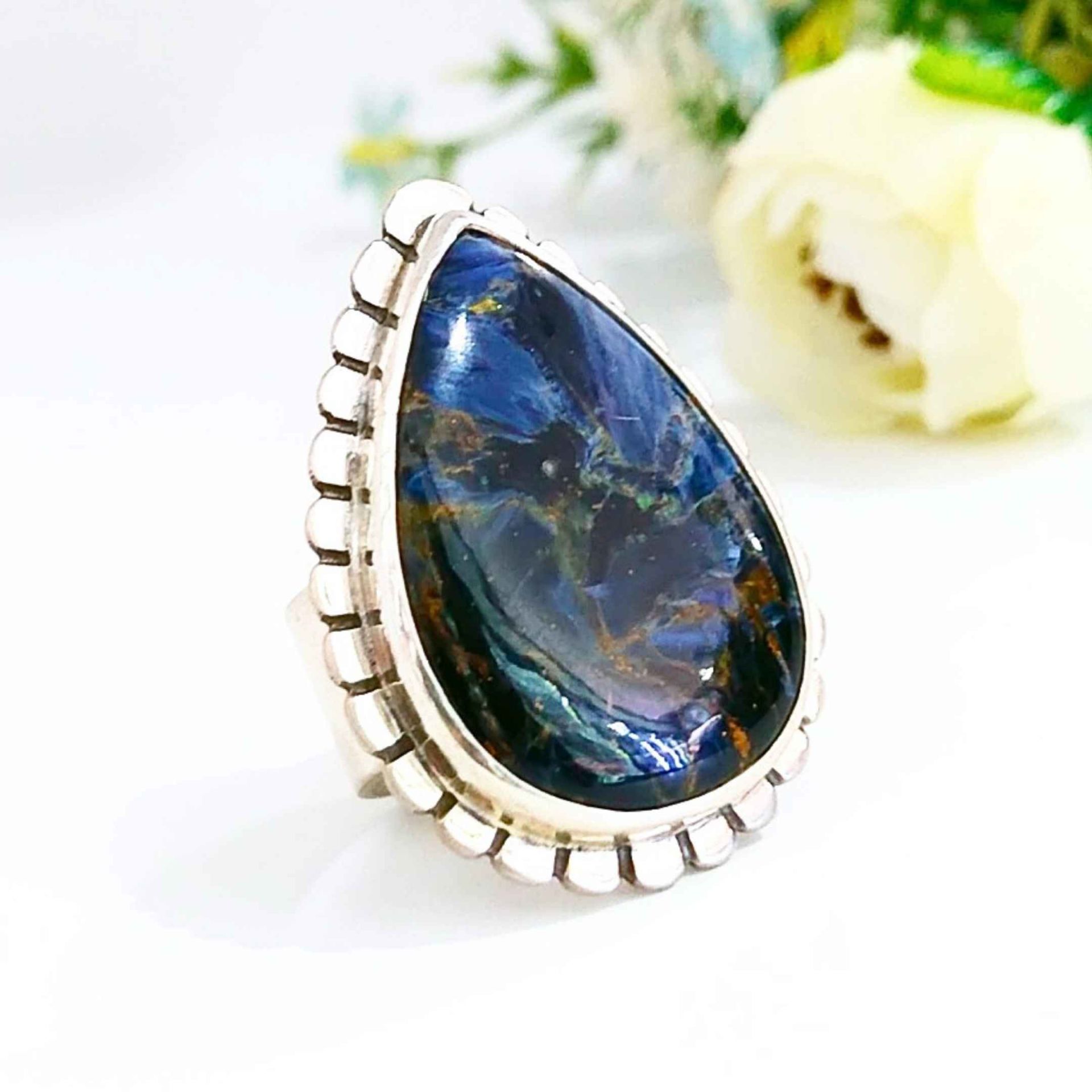 Pietersite Stone Special Design Ring
