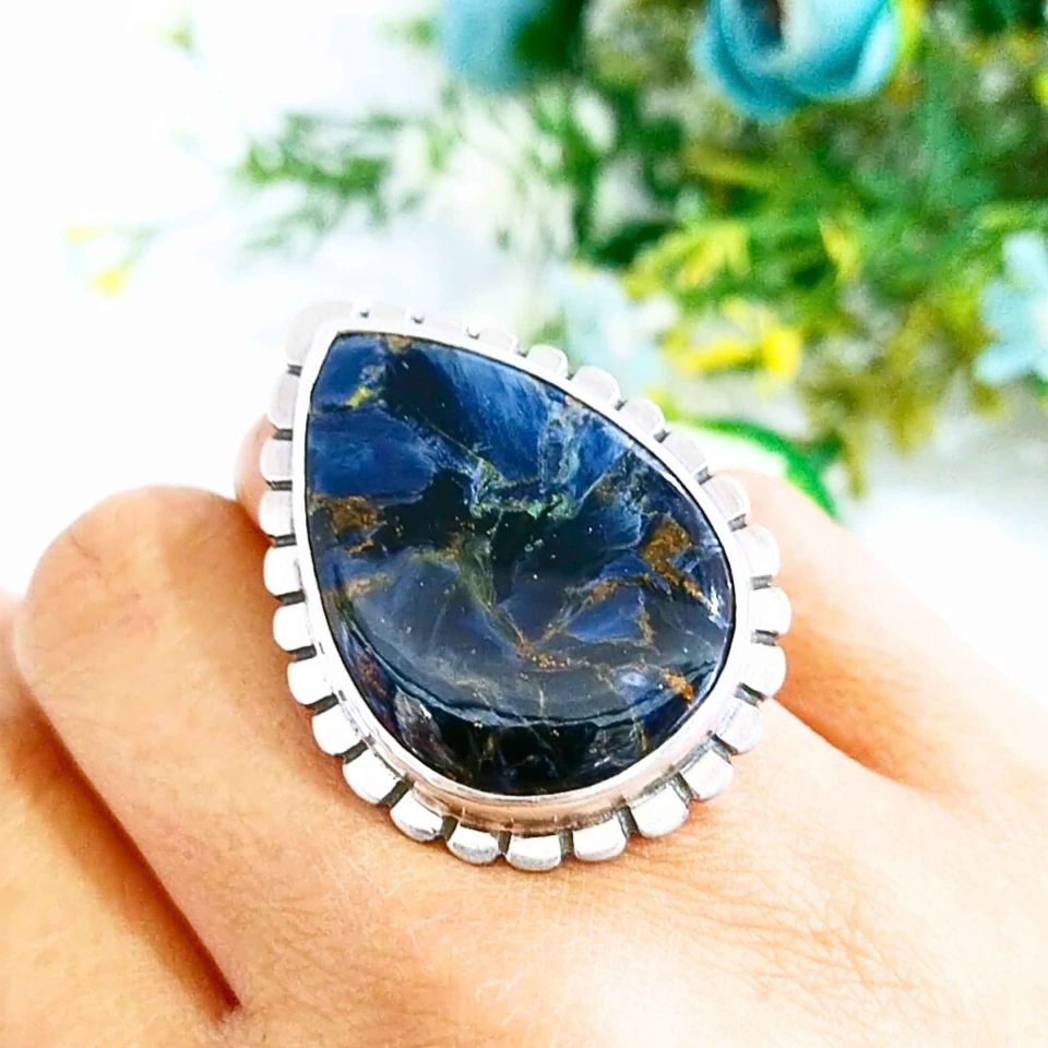 Pietersite Stone Special Design Ring