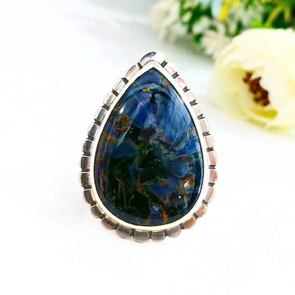 Pietersite Stone Special Design Ring