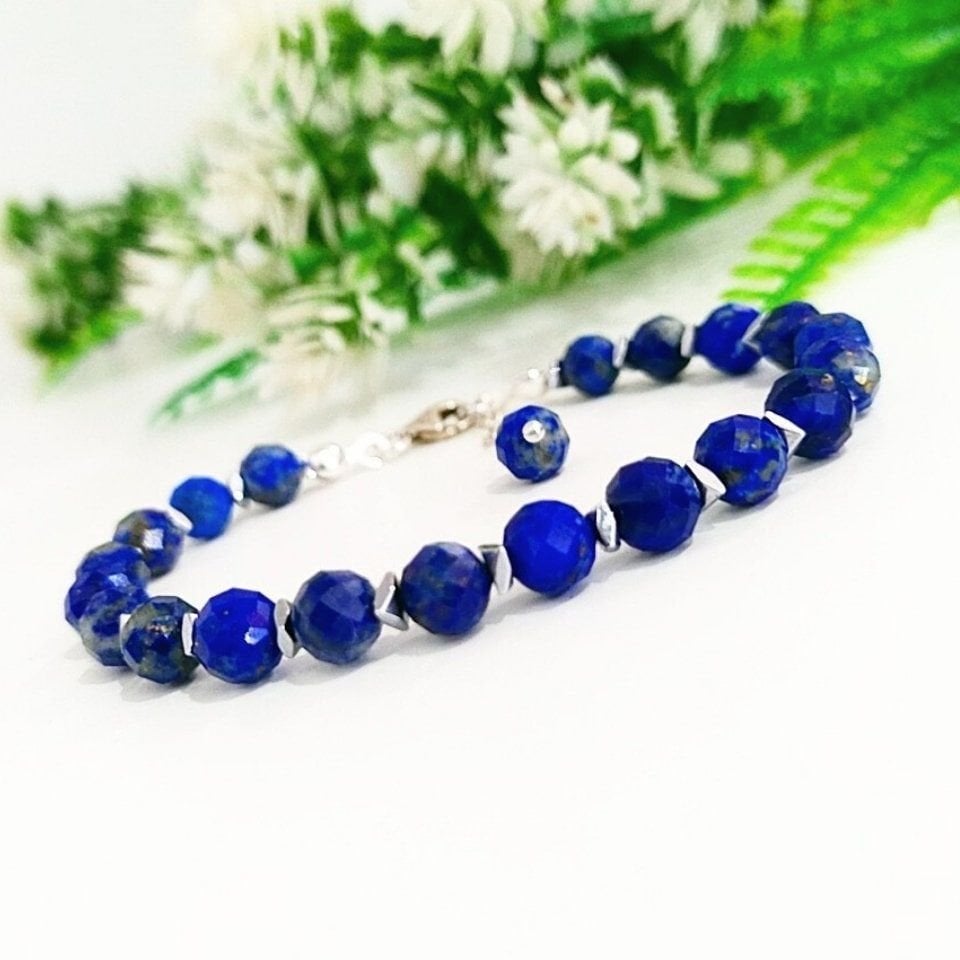 Lapis Lazuli Doğal Taş Bileklik - BLK883