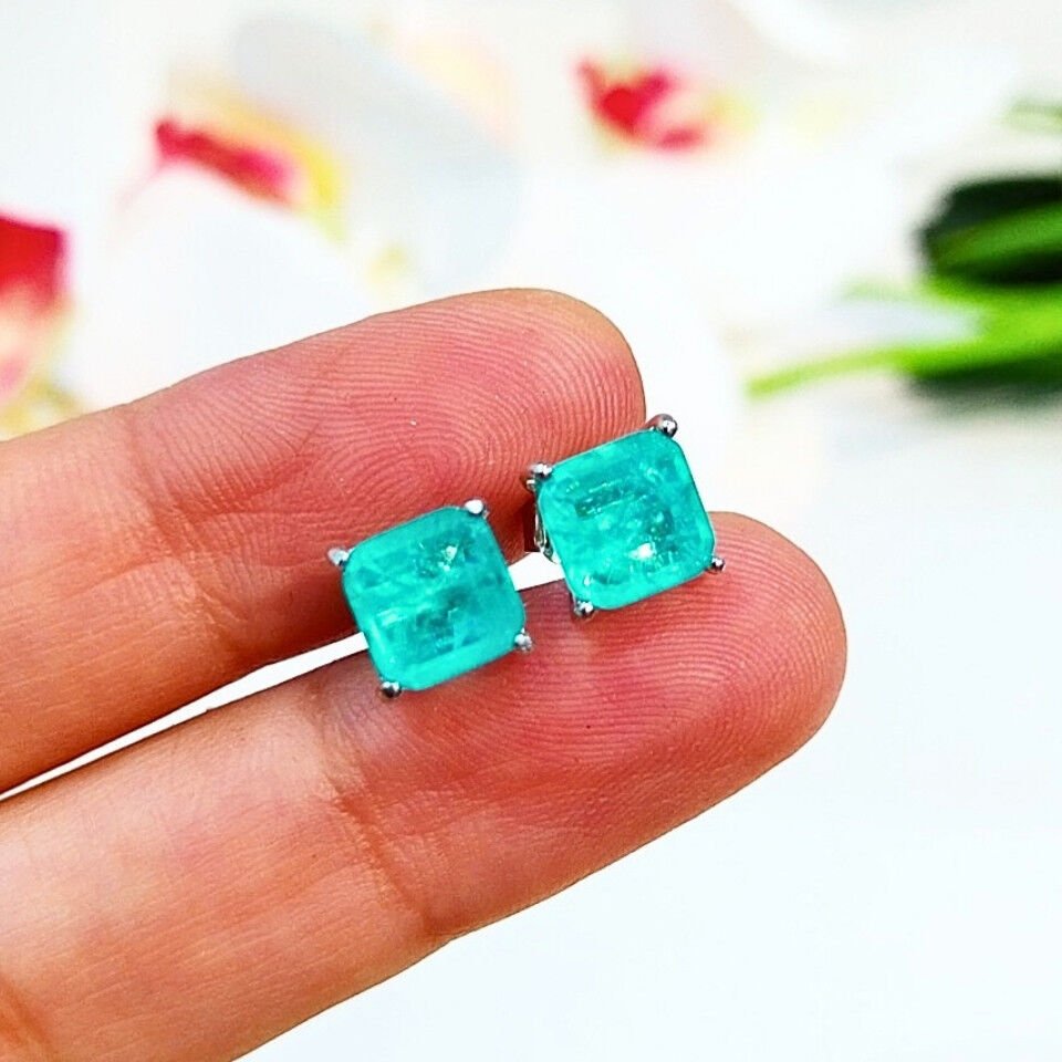 Paraiba Tourmaline Special Design Earrings - KP973