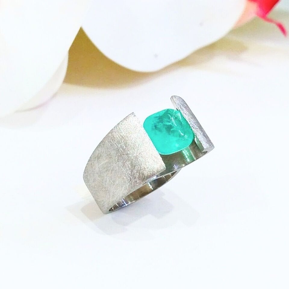 Paraiba Turmalin Özel Tasarım Yüzük - OTS1147