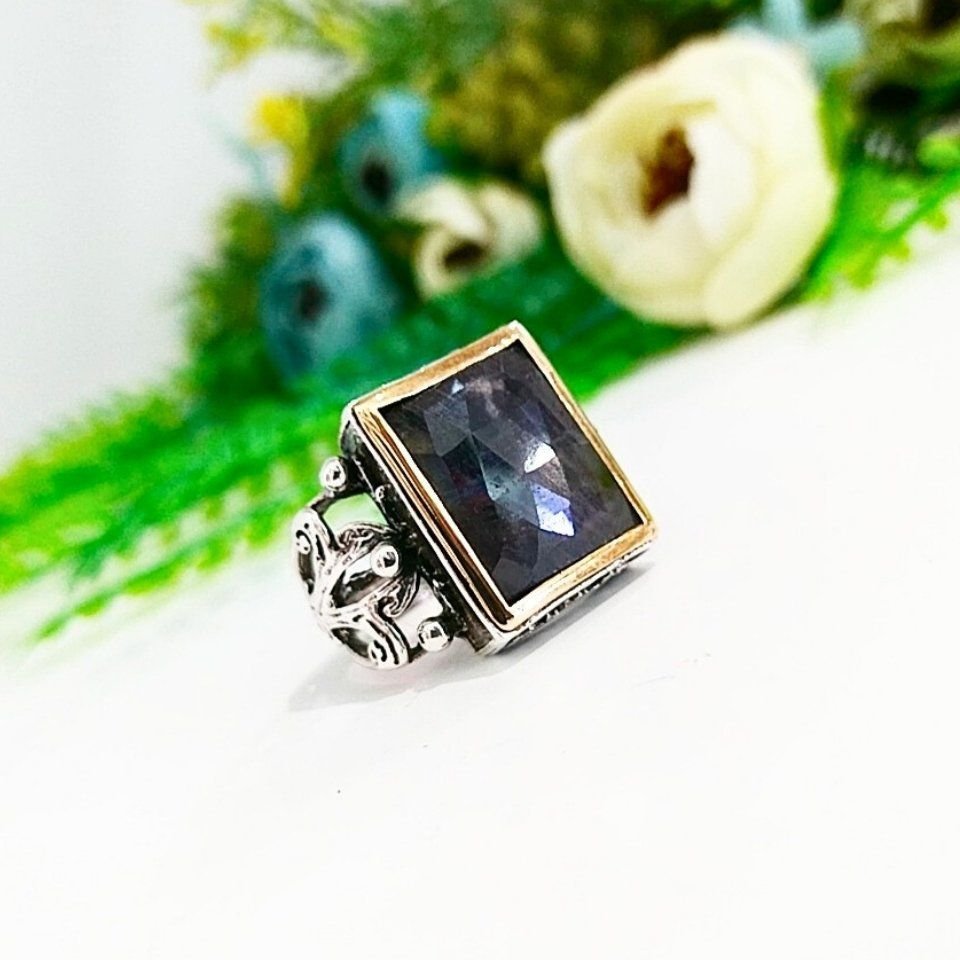 Sapphire Stone Men's Ring - ERY34