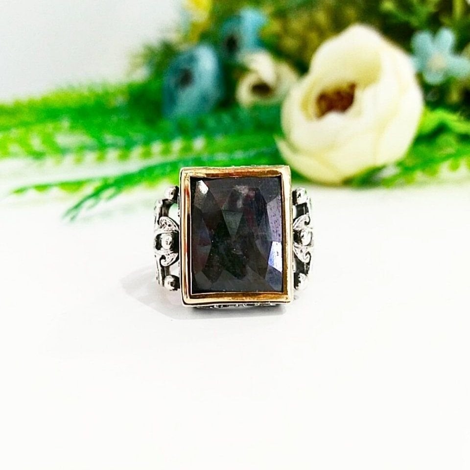 Sapphire Stone Men's Ring - ERY34