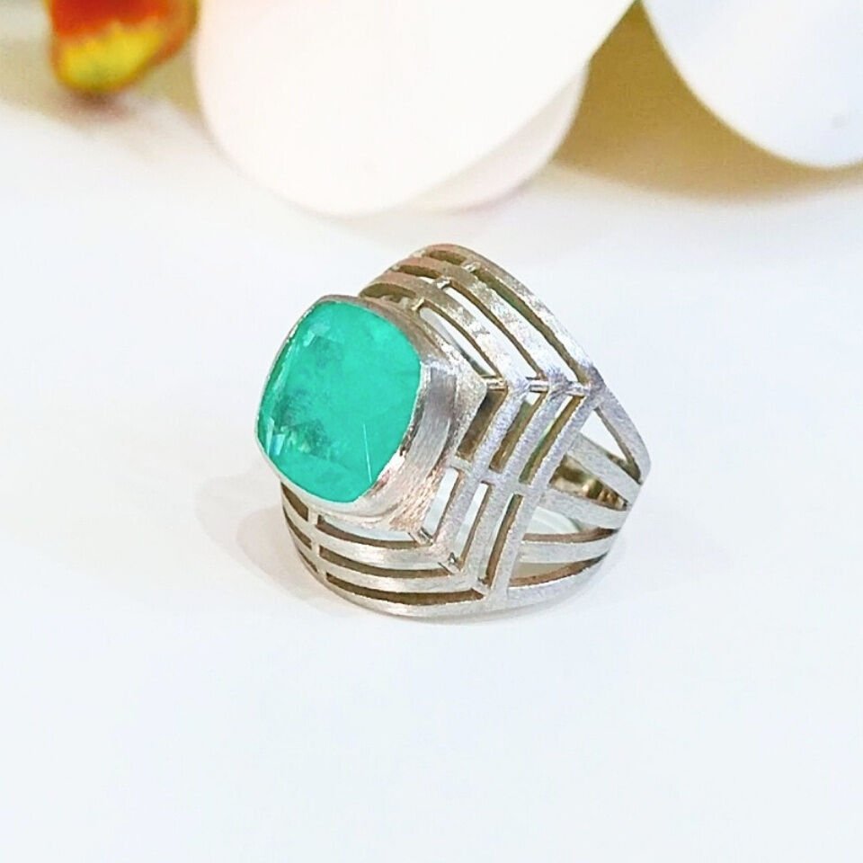 Paraiba Turmalin Özel Tasarım Yüzük - OTS1149
