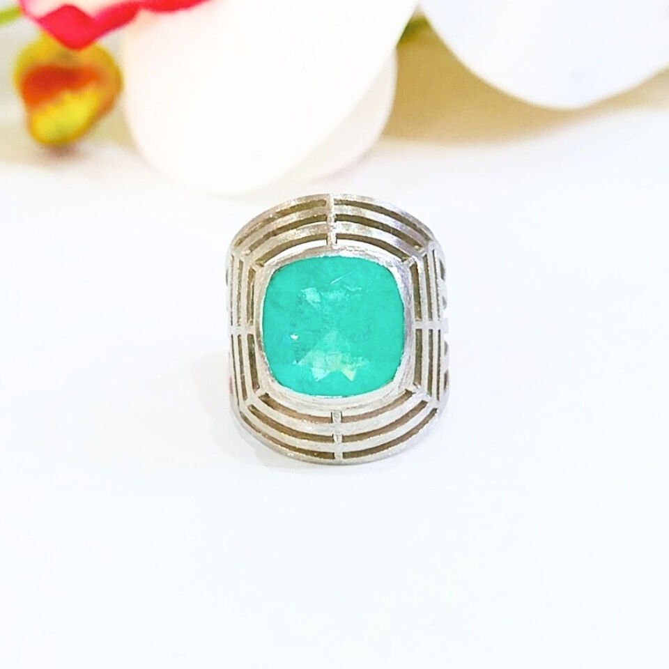 Paraiba Turmalin Özel Tasarım Yüzük - OTS1149