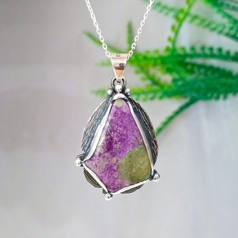 Purpurit Taşı Özel Tasarım Kolye - TSR1374