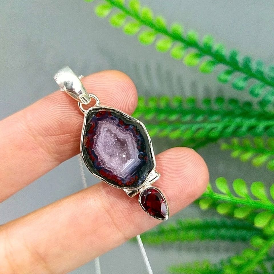 Druzy Akik Özel Tasarım Kolye