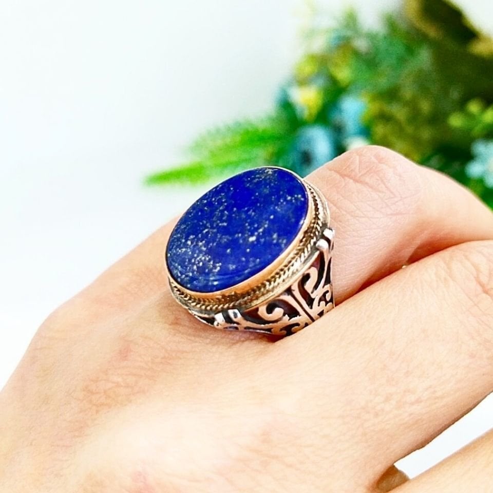 Lapis Lazuli Taşı Erkek Yüzük - ERY45