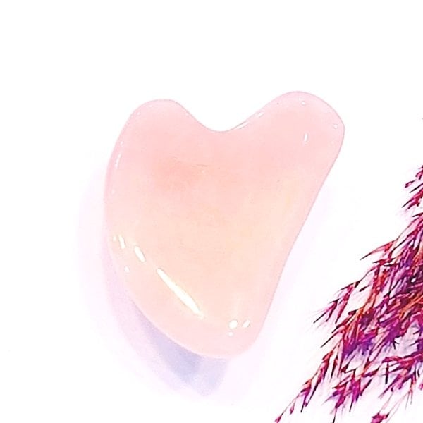 Pembe Kuvars Gua Sha Masaj Taşı
