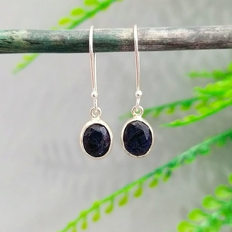 Sapphire Stone Special Design Earrings