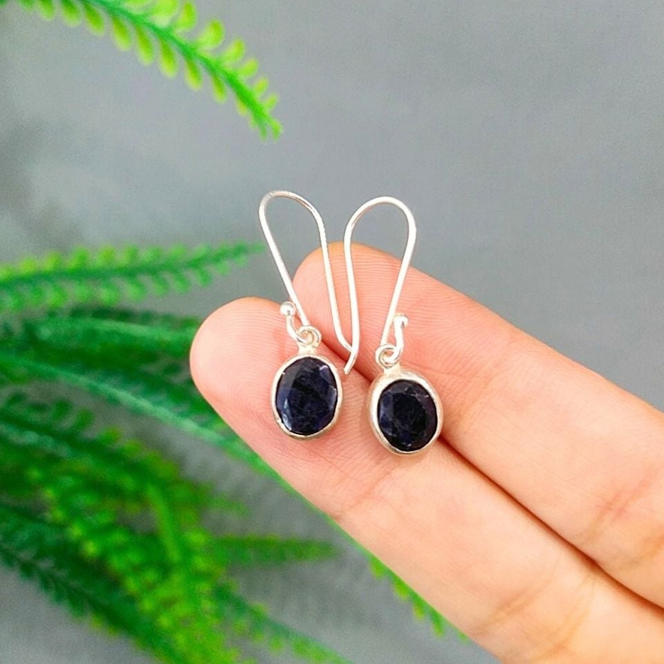 Sapphire Stone Special Design Earrings
