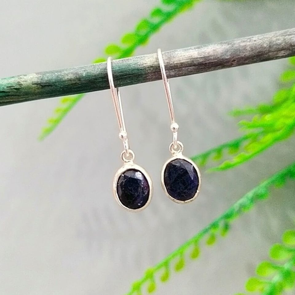 Sapphire Stone Special Design Earrings