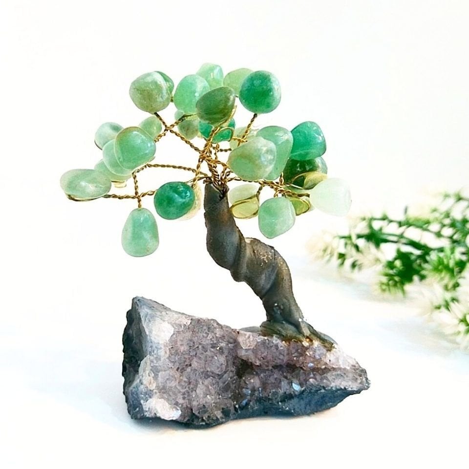 Aventurine - Amethyst Stone Natural Stone Tree of Life