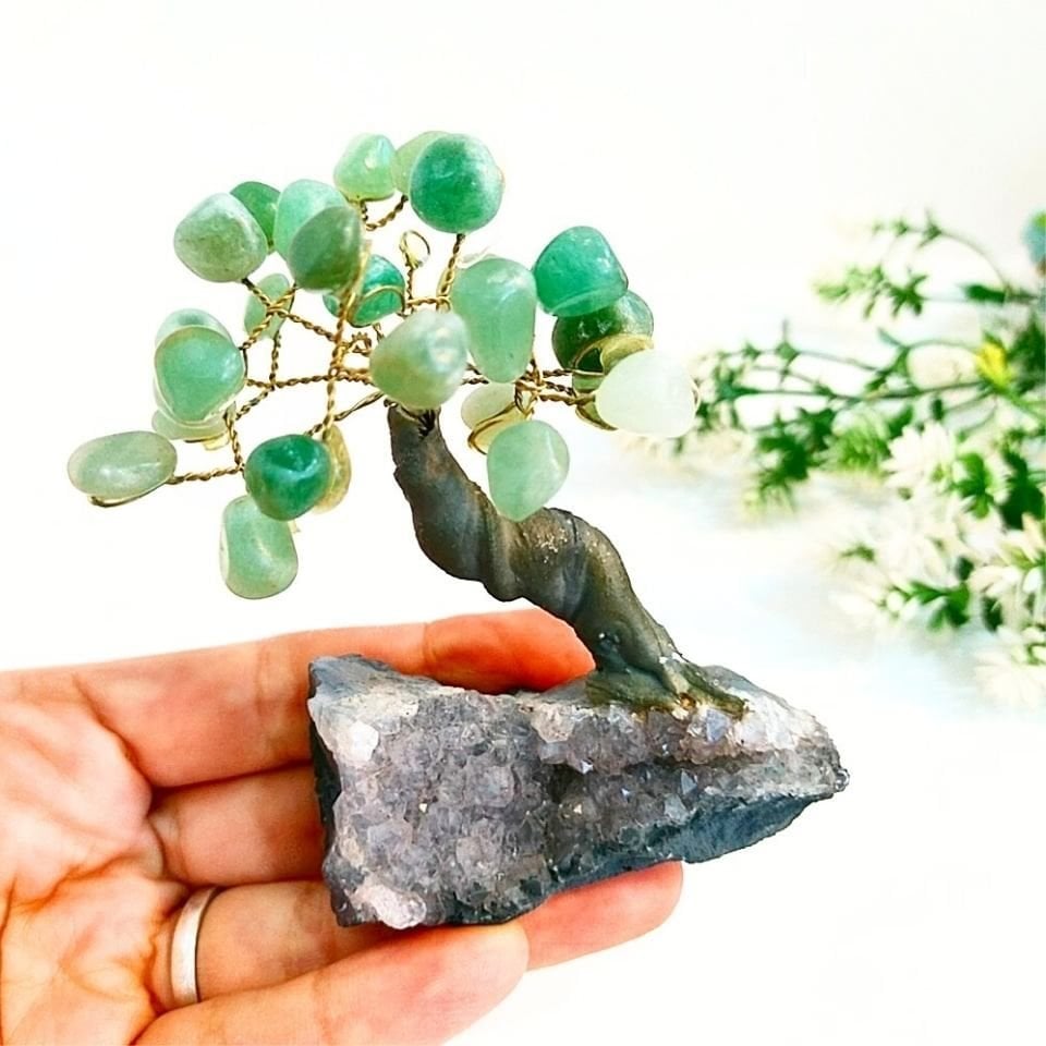 Aventurine - Amethyst Stone Natural Stone Tree of Life