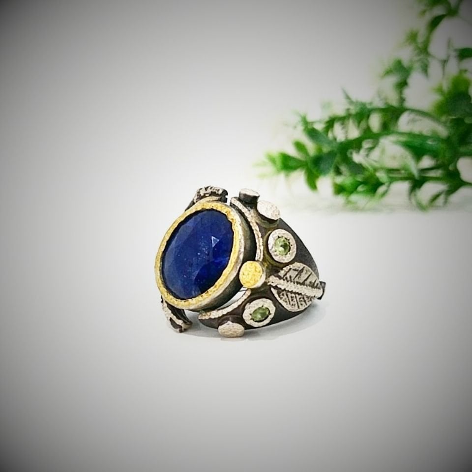 Safir Taşı Özel Tasarım Yüzük