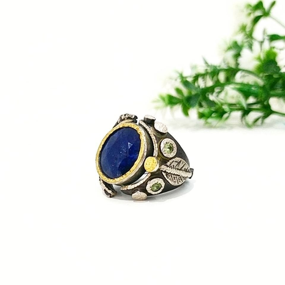 Safir Taşı Özel Tasarım Yüzük