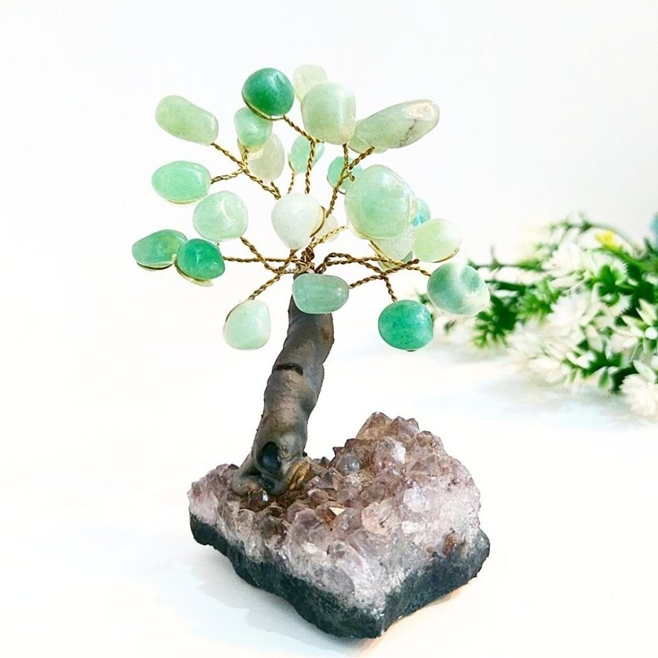 Aventurine - Amethyst Stone Natural Stone Tree of Life