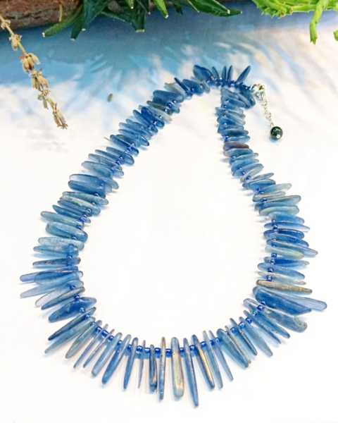Kyanite Stone Natural Stone Necklace