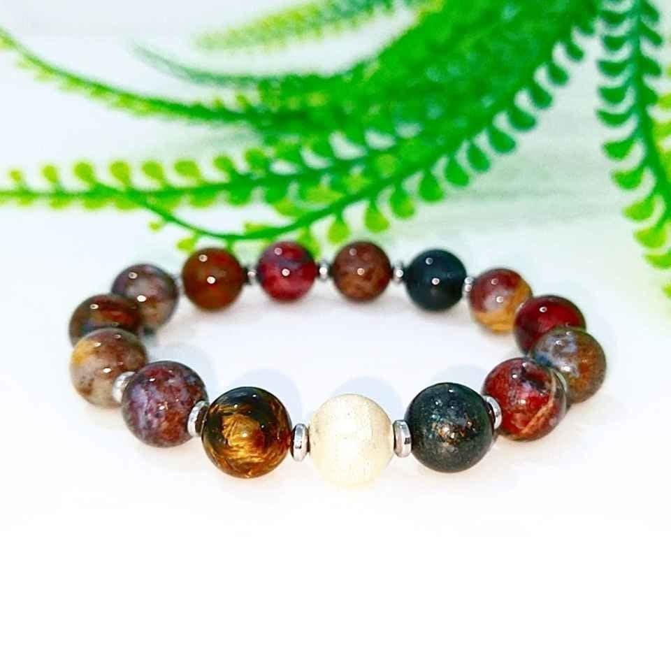 Pietersite Stone Natural Stone Bracelet 00717