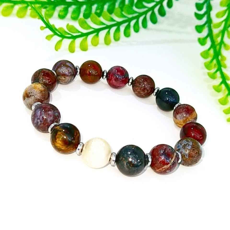 Pietersite Stone Natural Stone Bracelet 00717
