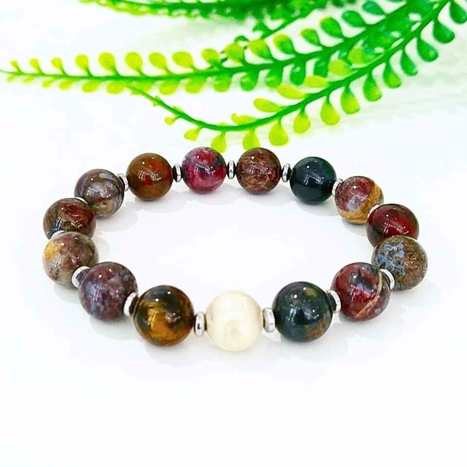 Pietersite Stone Natural Stone Bracelet 00717