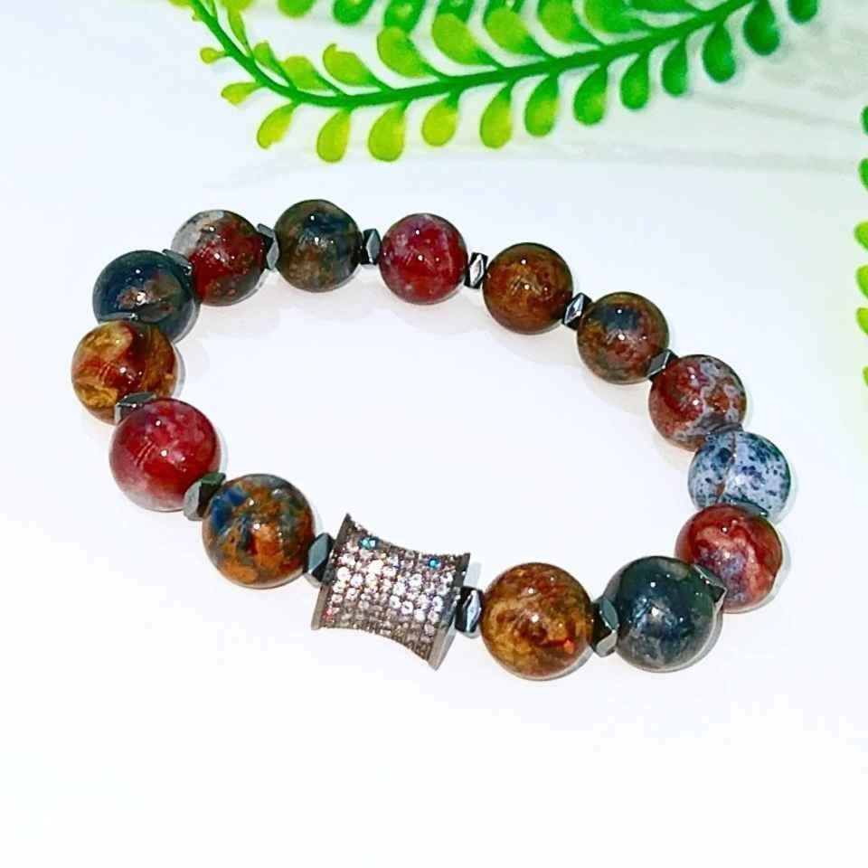 Pietersit-Stein-Naturstein-Armband 00718