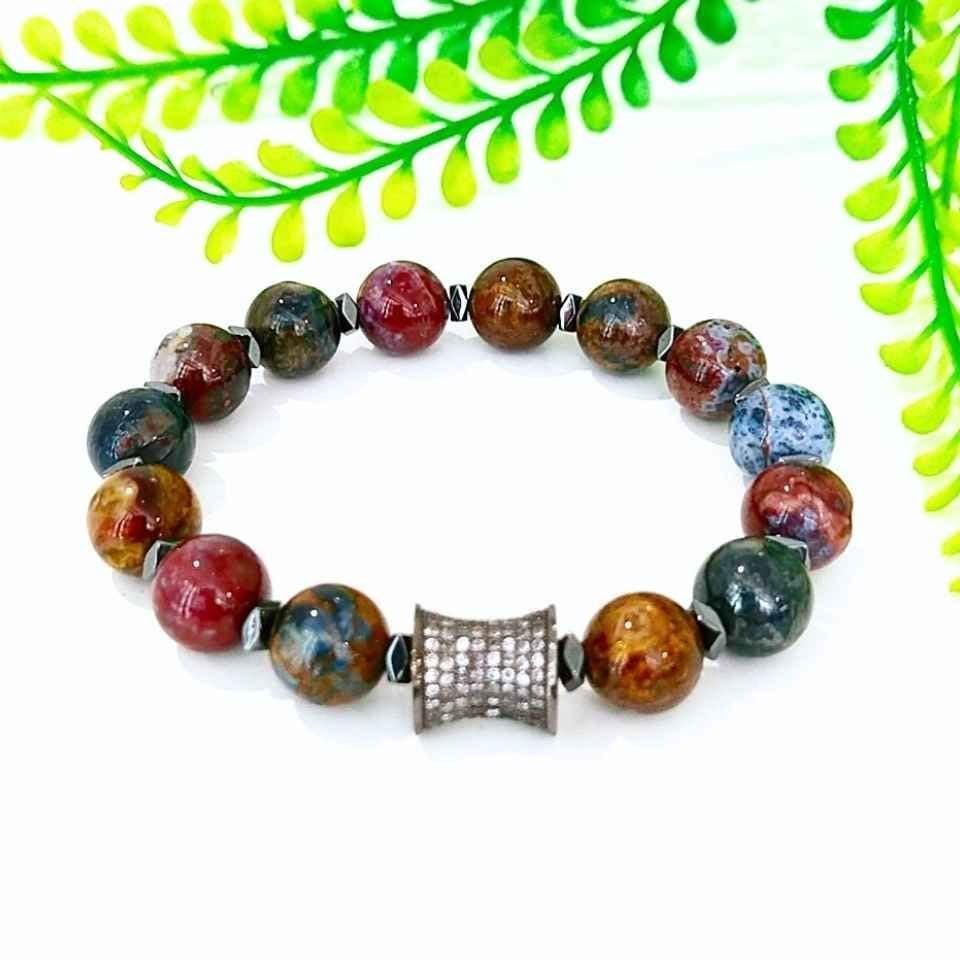 Pietersit-Stein-Naturstein-Armband 00718