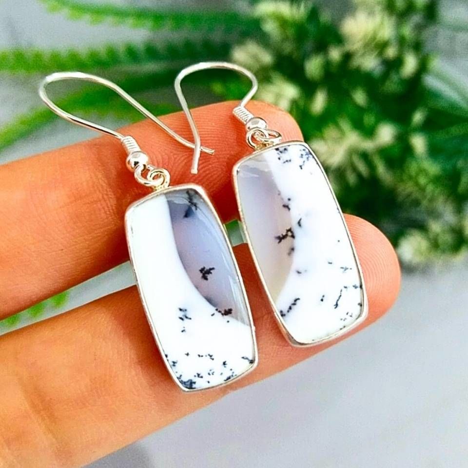 Merlinit Taşı Doğal Taş Küpe – KP833