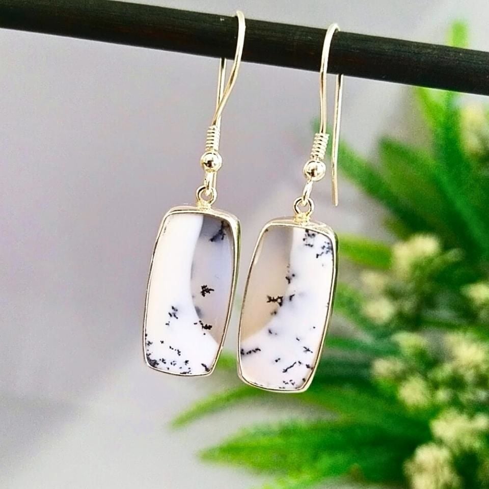Merlinite Stone Natural Stone Earrings – KP833