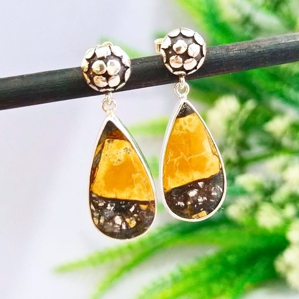 Maligano Jasper Doğal Taş Küpe - KP844