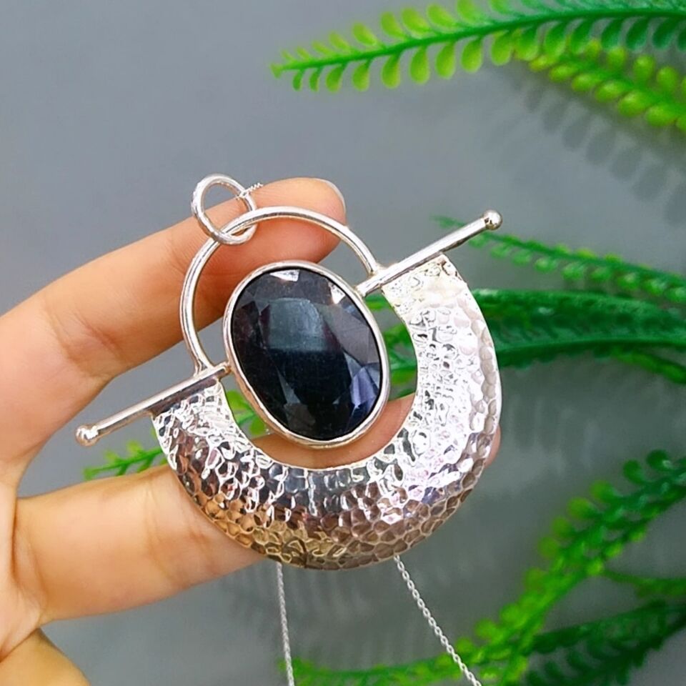 Safir Taşı Özel Tasarım Kolye