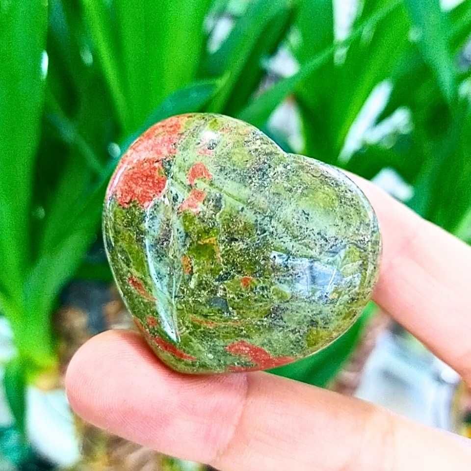 Unakit Stone Heart Object