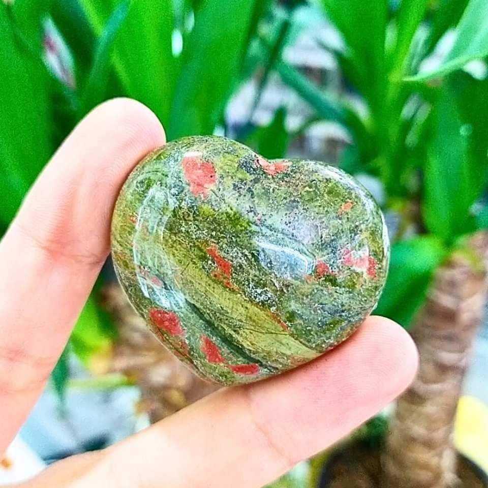 Unakit Stone Heart Object