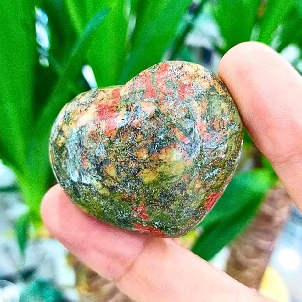 Unakit Stone Heart Object