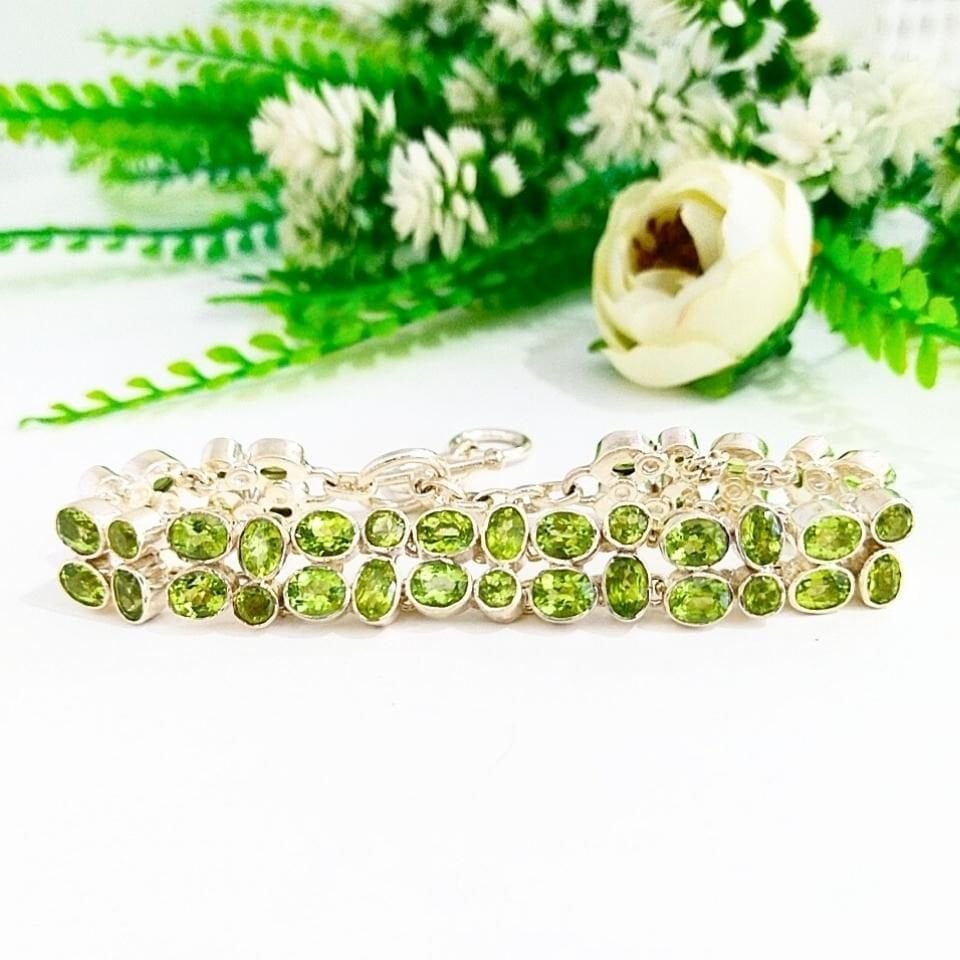 Zebercet (Peridot) Özel Tasarım Bileklik - OTB144