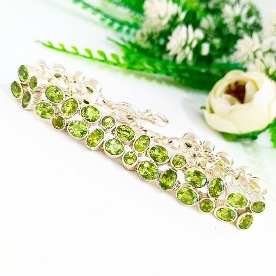 Zebercet (Peridot) Özel Tasarım Bileklik - OTB144