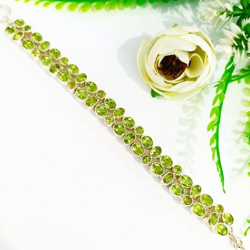Zebercet (Peridot) Özel Tasarım Bileklik - OTB144