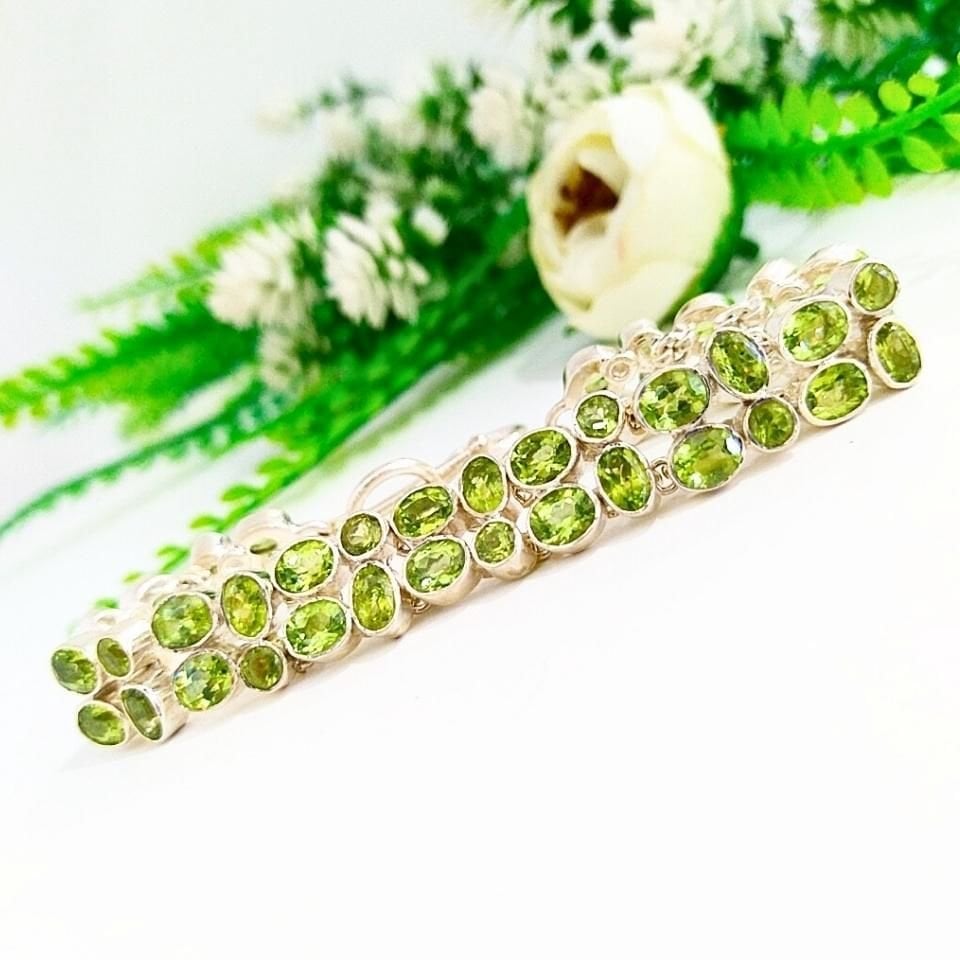 Zebercet (Peridot) Özel Tasarım Bileklik - OTB144