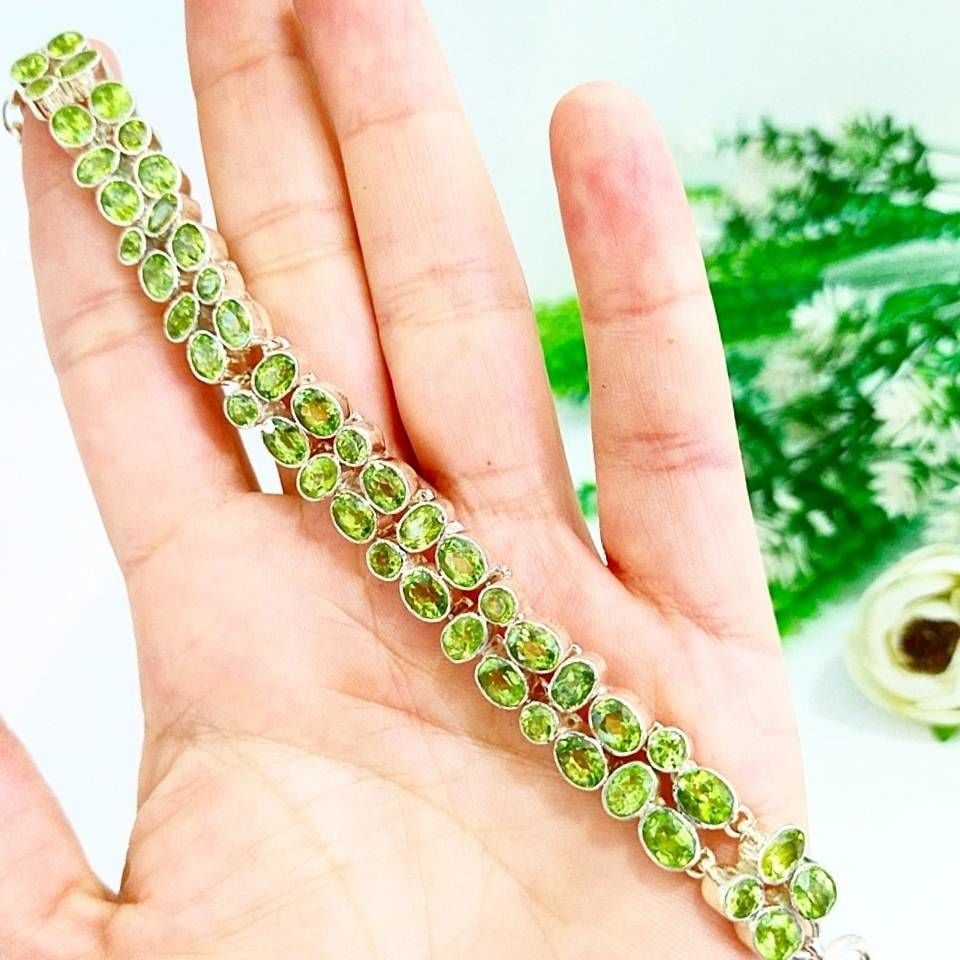 Zebercet (Peridot) Özel Tasarım Bileklik - OTB144
