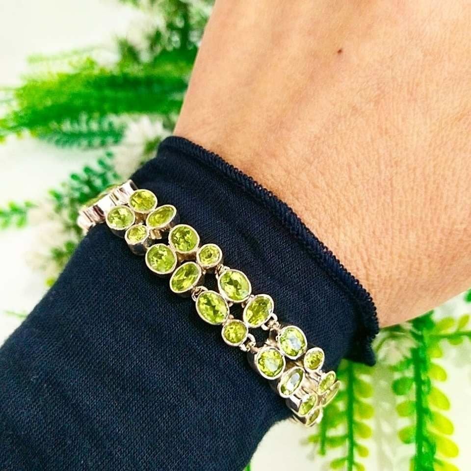 Zebercet (Peridot) Özel Tasarım Bileklik - OTB144
