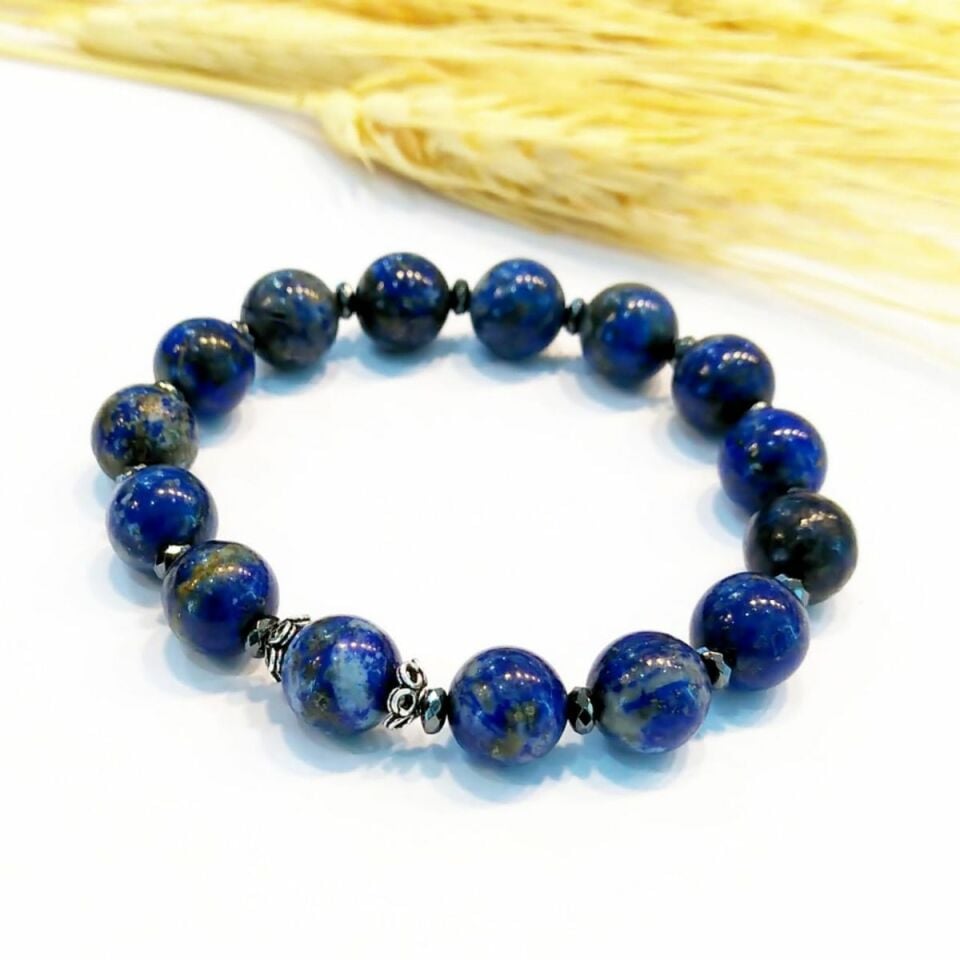 Lapis Lazuli Doğaltaş Bileklik 10 mm