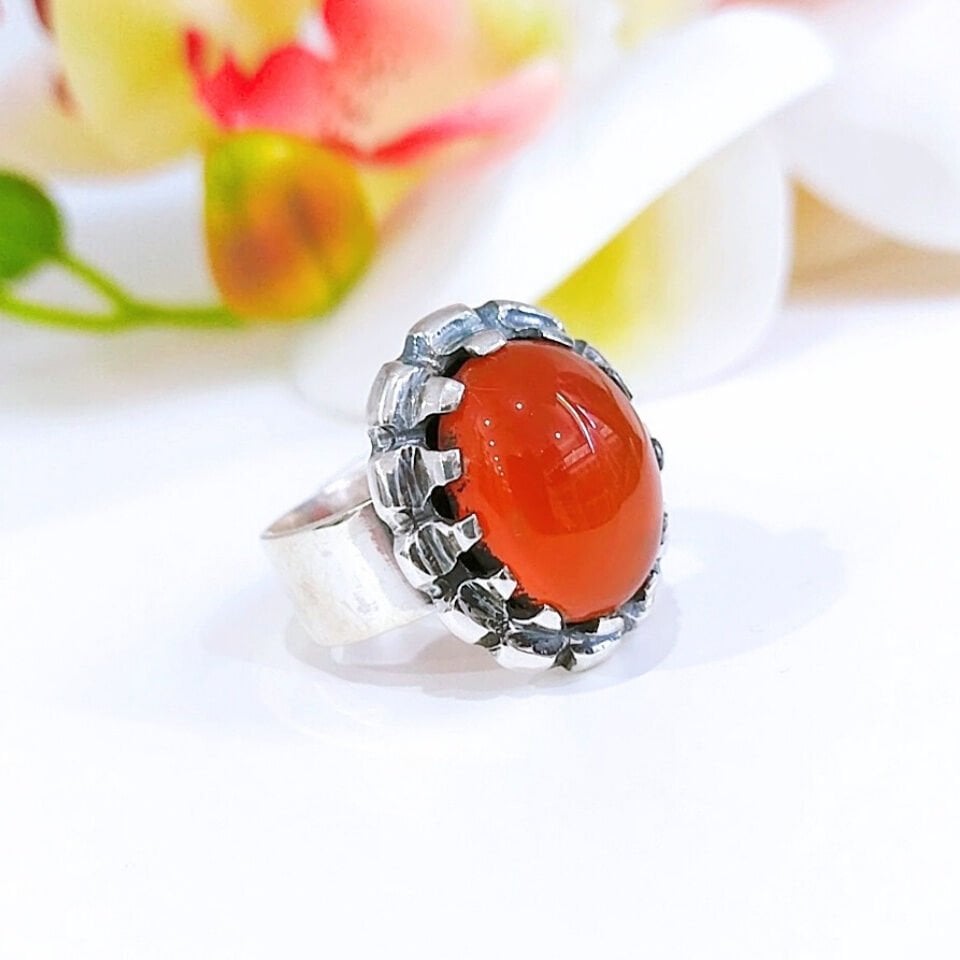 Carnelian Agate Special Design Ring – OTS1172