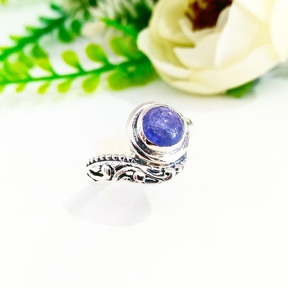 Tanzanite Stone Special Design Ring - OTS983