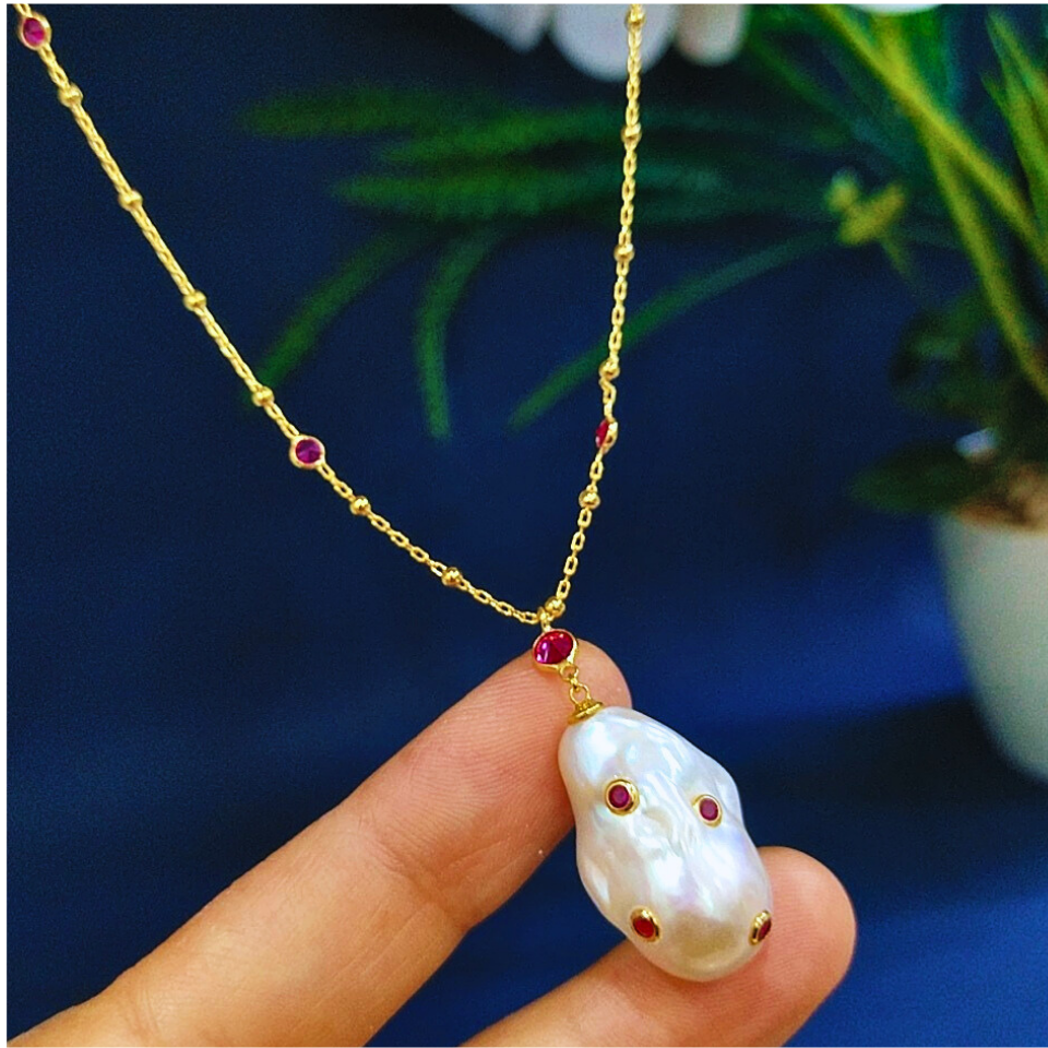 Baroque Pearl Special Design Necklace - TSR1404