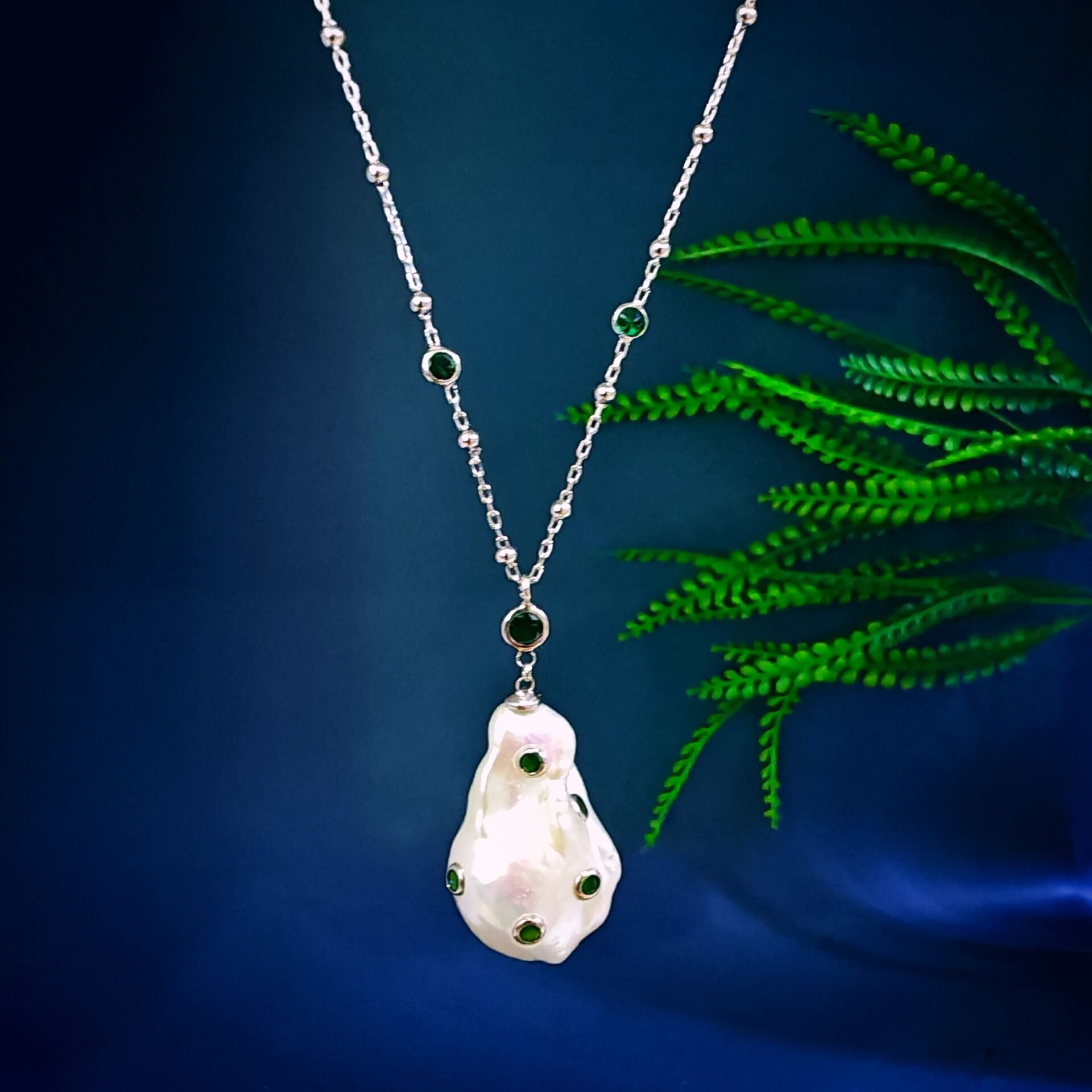 Barok İnci Özel Tasarım Kolye - TSR1407